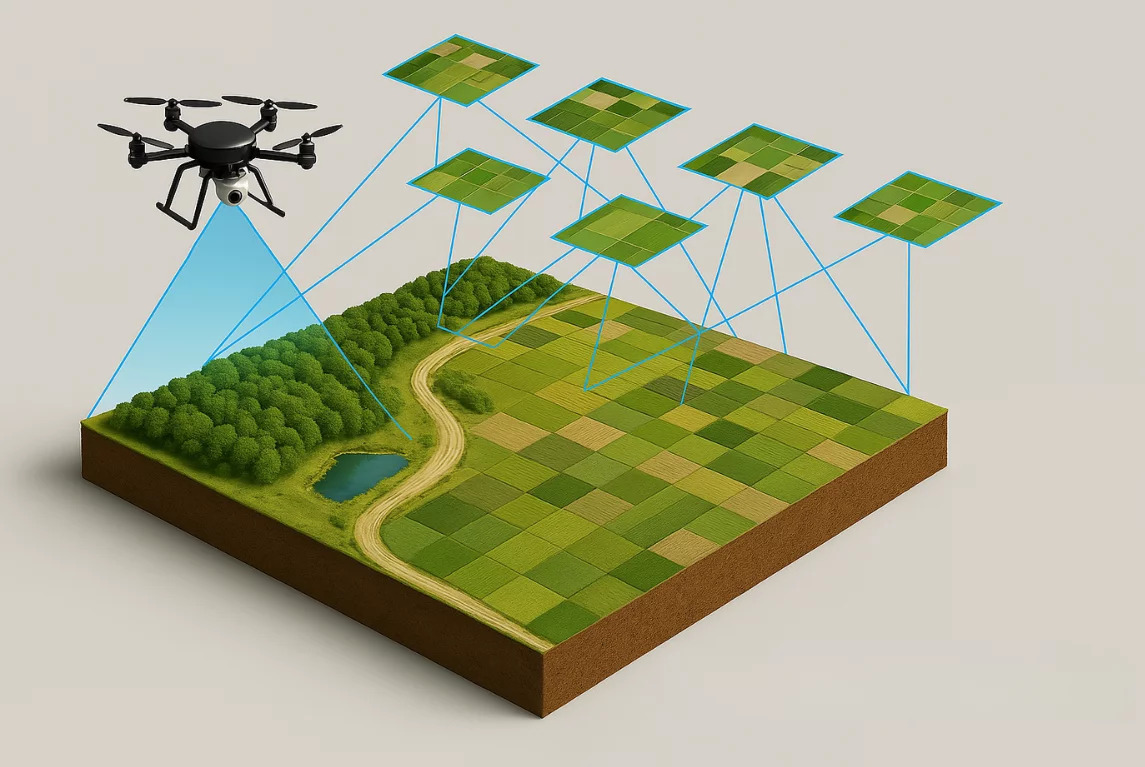 Photogrammetry with orthophoto